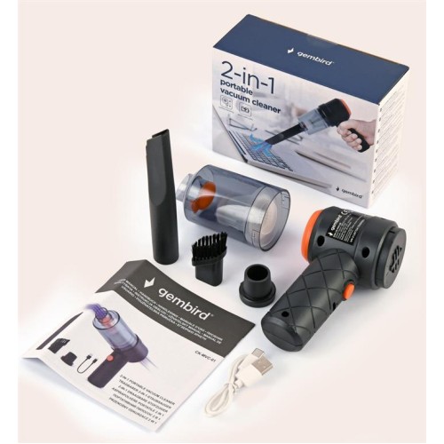 Schoonmaakset Gembird 2-in-1 draagbare stofzuiger